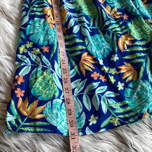 Modcloth Tropical Turquoise Floral Halter Convertible Mini Dress Medium - Picture 11 of 12